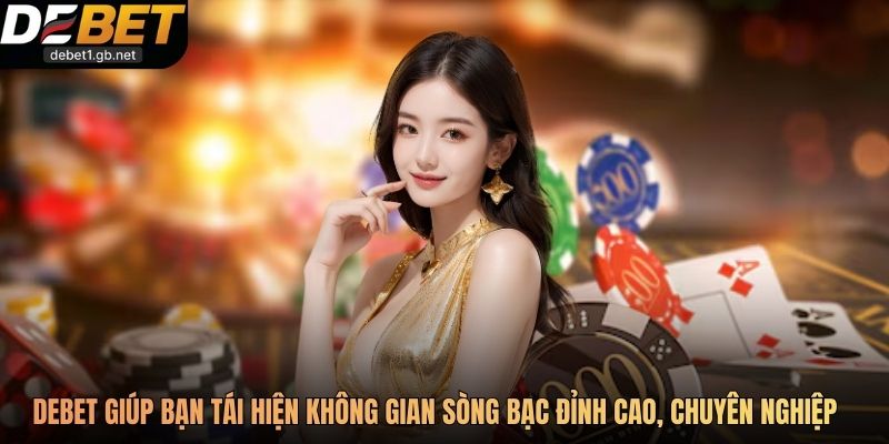 Debet giúp bạn tái hiện không gian sòng bạc đỉnh cao, chuyên nghiệp